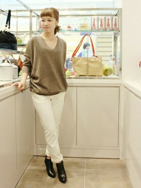 イエナスローブ川崎　スタッフさん（レディース・157cm）の秋コーディネート