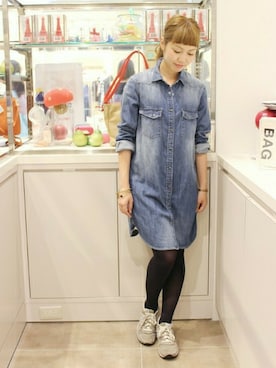 Iena Slobe スローブイエナ の ソフトデニム シャツワンピース ワンピース ドレス Wear