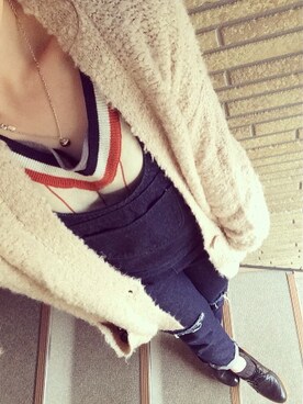 「coordinate」｜「アイテム（サロペット/オーバーオール）」を使った、mさん（レディース・153cm）の冬コーディネート