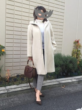 「MACPHEE（マカフィー）のアイテム（その他アウター）」を使った、micoさん（レディース・157cm）の秋コーディネート