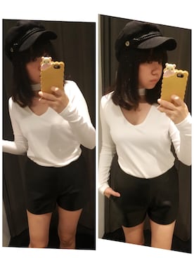 「EGOIST（エゴイスト）のアイテム（帽子）」を使った、Yuさん（レディース・160cm）の秋コーディネート