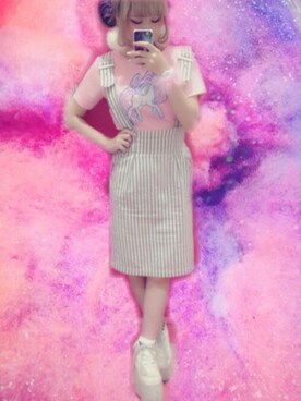 「アイテム（ピアス（両耳用））」を使った、結さん（レディース・153cm・10代）の夏コーディネート