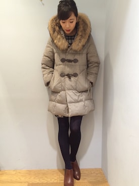 「Soareak（ソアリーク）のアイテム（ジャケット/アウター）」を使った、Maryさん（レディース・158cm）の冬コーディネート