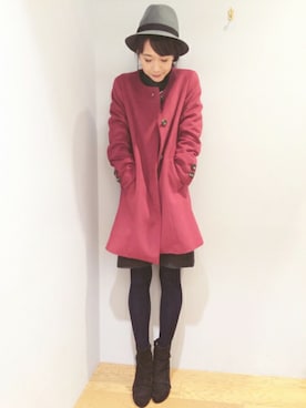 「Soareak（ソアリーク）のアイテム（ジャケット/アウター）」を使った、Maryさん（レディース・158cm）の冬コーディネート