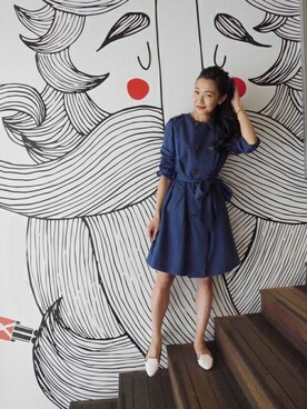 「Soareak（ソアリーク）のアイテム（ジャケット/アウター）」を使った、Maryさん（レディース・158cm）の冬コーディネート
