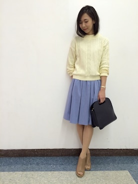 「Soareak（ソアリーク）のアイテム（スカート）」を使った、Maryさん（レディース・158cm）の冬コーディネート