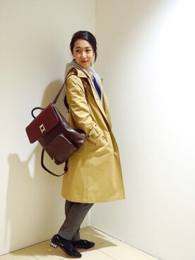 「Soareak（ソアリーク）のアイテム（ジャケット/アウター）」を使った、Maryさん（レディース・158cm）の秋コーディネート