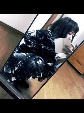 「アイテム（セットアップ、ブラック系）」を使った、くろさん（レディース・162cm）の秋コーディネート