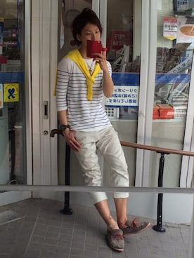 「アイテム（アンクレット）」を使った、ヨシダユウキさん（メンズ・183cm）の春コーディネート
