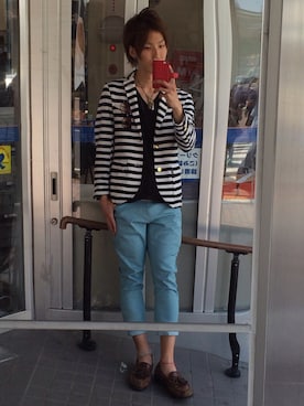 「アイテム（アンクレット）」を使った、ヨシダユウキさん（メンズ・183cm）の春コーディネート