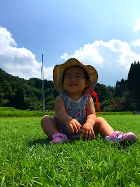「アイテム（音楽/本・雑誌）」を使った、Reinaさん（キッズ・80cm）の夏コーディネート