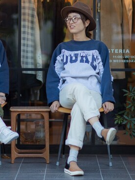 「Marc by Marc Jacobs（マークバイマークジェイコブス）のアイテム（スニーカー）」を使った、pinokoさん（レディース・162cm）の秋コーディネート