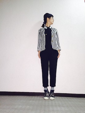 「チュールニット帽」｜pinokoさん（レディース・162cm）の秋コーディネート