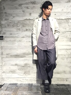 「HARE（ハレ）のダブルベルトスニーカー(HARE)（スニーカー）」を使った、山川 翔平/HARE西宮ガーデンズさん（メンズ・170cm）の春コーディネート
