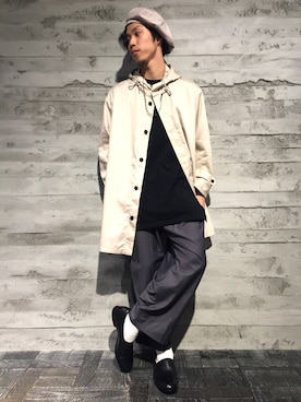 「HARE（ハレ）のアイテム（帽子）」を使った、山川 翔平/HARE西宮ガーデンズさん（メンズ・170cm）の春コーディネート