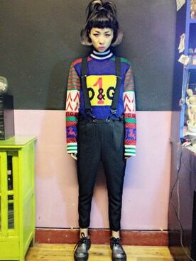 隋瑷莉-古着刺青さんのコーディネート