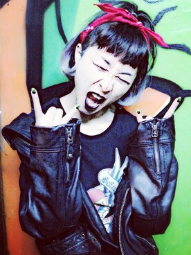 隋瑷莉-古着刺青さんのコーディネート