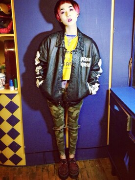 隋瑷莉-古着刺青さんのコーディネート