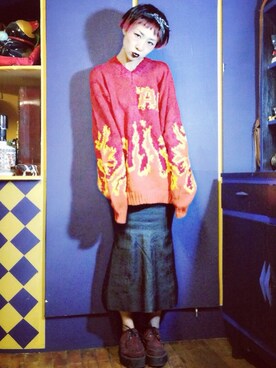 隋瑷莉-古着刺青さんのコーディネート