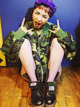 隋瑷莉-古着刺青さんのコーディネート