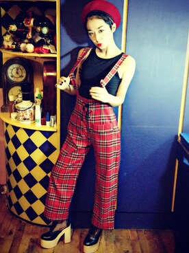 隋瑷莉-古着刺青さんのコーディネート