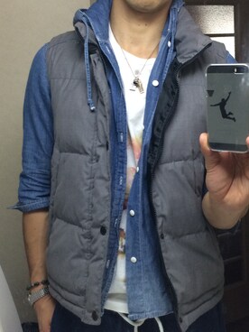 「Paul Smith（ポールスミス）のアイテム（Tシャツ/カットソー、ホワイト系）」を使った、大石 貴之さん（メンズ・175cm）の春コーディネート