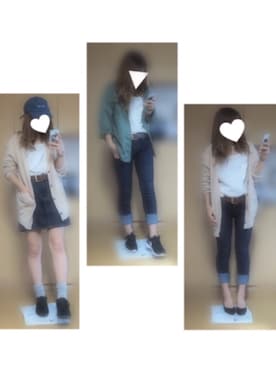 「大学」｜「アイテム（帽子）」を使った、せいかさん（レディース・154cm）の秋コーディネート