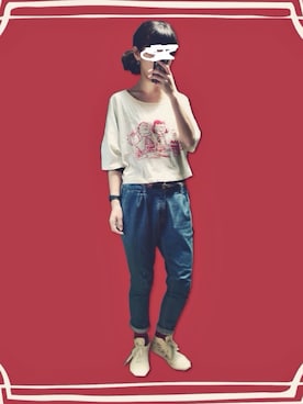 「LOWLYS FARM」｜kmkmさん（レディース・162cm）の春コーディネート