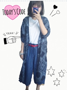 中野綾香さん（レディース・150cm）の夏コーディネート