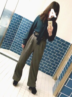 Aoiさん（レディース・159cm）の冬コーディネート