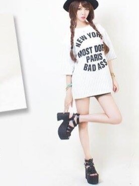 林奕岑さんのコーディネート