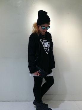 「L.H.P（エルエイチピー）のアイテム（Tシャツ/カットソー）」を使った、ERI  TAKEDAさん（レディース・157cm）の秋コーディネート