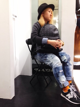 「L.H.P（エルエイチピー）のアイテム（バッグ）」を使った、ERI  TAKEDAさん（レディース・157cm）の春コーディネート