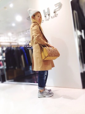 「L.H.P（エルエイチピー）のアイテム（スウェット）」を使った、ERI  TAKEDAさん（レディース・157cm）の秋コーディネート