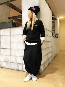 「L.H.P（エルエイチピー）のアイテム（ニット/セーター）」を使った、ERI  TAKEDAさん（レディース・157cm）の秋コーディネート