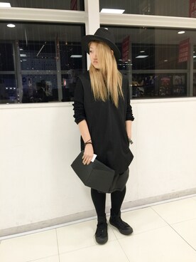 「L.H.P（エルエイチピー）のアイテム（トップス）」を使った、ERI  TAKEDAさん（レディース・157cm）の冬コーディネート