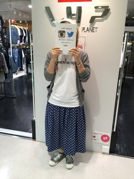「L.H.P（エルエイチピー）のアイテム（トップス）」を使った、ERI  TAKEDAさん（レディース・157cm）の夏コーディネート