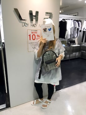 「L.H.P（エルエイチピー）のアイテム（シューズ）」を使った、ERI  TAKEDAさん（レディース・157cm）の夏コーディネート