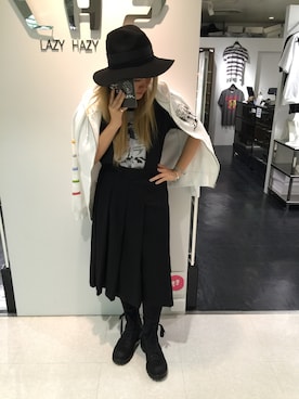 「L.H.P（エルエイチピー）のアイテム（トップス）」を使った、ERI  TAKEDAさん（レディース・157cm）の夏コーディネート