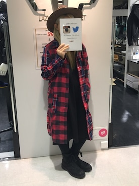 「SEVESKIG（セヴシグ）のアイテム」を使った、ERI  TAKEDAさん（レディース・157cm）の秋コーディネート