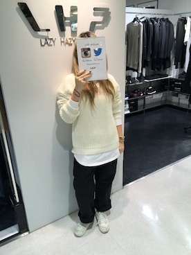 「L.H.P（エルエイチピー）のアイテム（トップス）」を使った、ERI  TAKEDAさん（レディース・157cm）の秋コーディネート