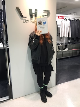 「DANKE SCHON（ダンケシェーン）のアイテム（ジャケット/アウター）」を使った、ERI  TAKEDAさん（レディース・157cm）の冬コーディネート