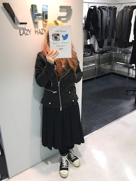 「DANKE SCHON（ダンケシェーン）のアイテム（ジャケット/アウター）」を使った、ERI  TAKEDAさん（レディース・157cm）の冬コーディネート