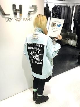 「MISBHV（ミスビヘイブ）のアイテム（ジャケット/アウター）」を使った、ERI  TAKEDAさん（レディース・157cm）の春コーディネート