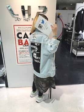 「MISBHV（ミスビヘイブ）のアイテム（ジャケット/アウター）」を使った、ERI  TAKEDAさん（レディース・157cm）の春コーディネート