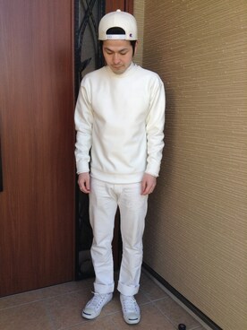 「CONVERSE（コンバース）のCONVERSE コンバース ジャック パーセル / JACK PURCEL（スニーカー）」を使った、ひろしさん（メンズ・165cm）の春コーディネート