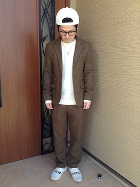 「CONVERSE（コンバース）のCONVERSE コンバース ジャック パーセル / JACK PURCEL（スニーカー）」を使った、ひろしさん（メンズ・165cm）の春コーディネート