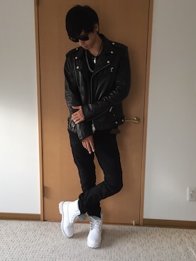 「Buffalo Bobs（バッファローボブズ）のアイテム（ジャケット/アウター）」を使った、天羽圭太さん（メンズ・174cm・20代）の夏コーディネート