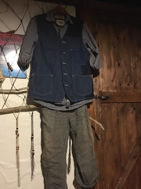 「アイテム（家具）」を使った、Yさん（メンズ・171cm）の秋コーディネート