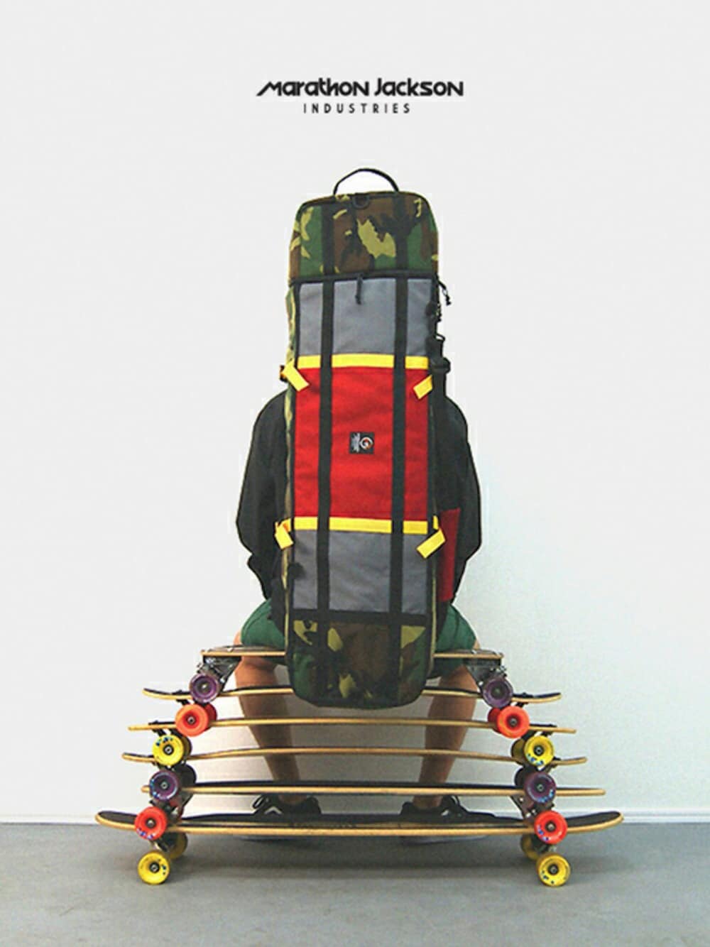 ロングスケートボード　バッグ　マラソン ジャクソン 未使用 LONG SKATEBOARD BAG M116004 CAMO ロング スケート